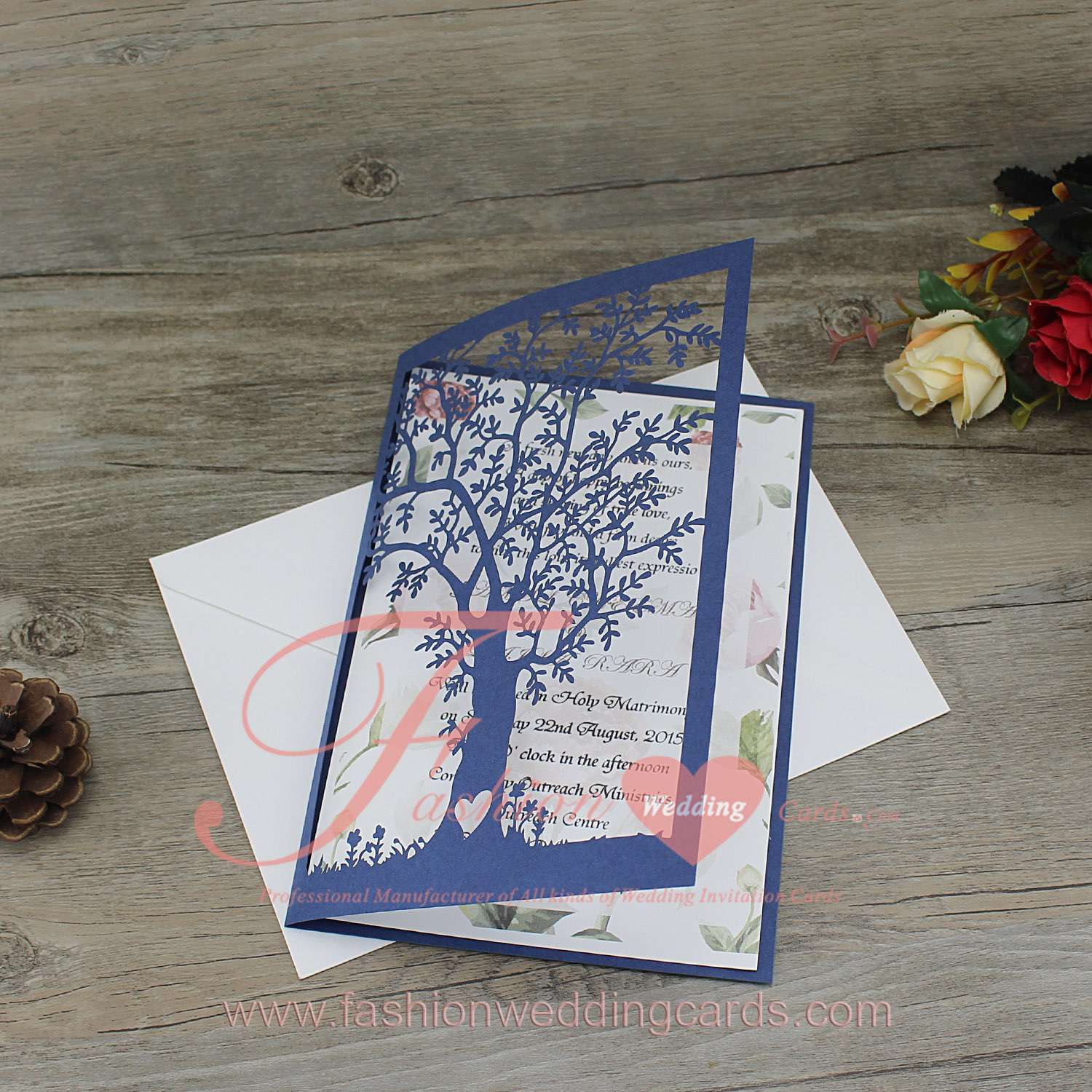 Hot Sale Tree Laser Cut Wedding Invitations Online